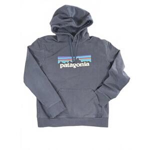 Patagonia Classic Logo Men's Hoodie Sweatshirt - Navy - Size Medium